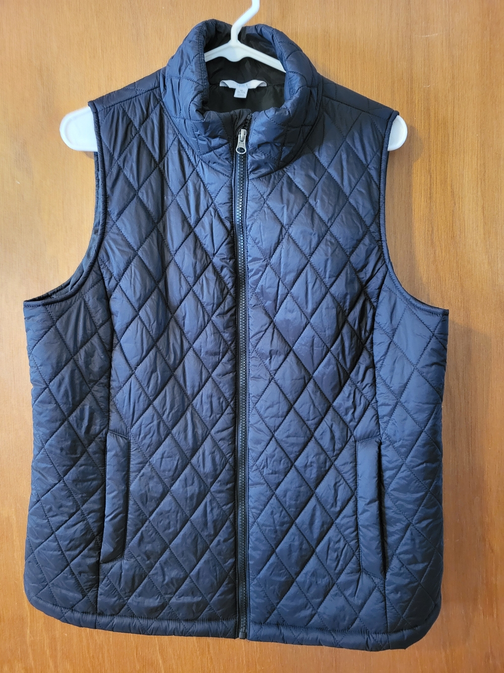Classic Quilted Sleeveless Vest - Black